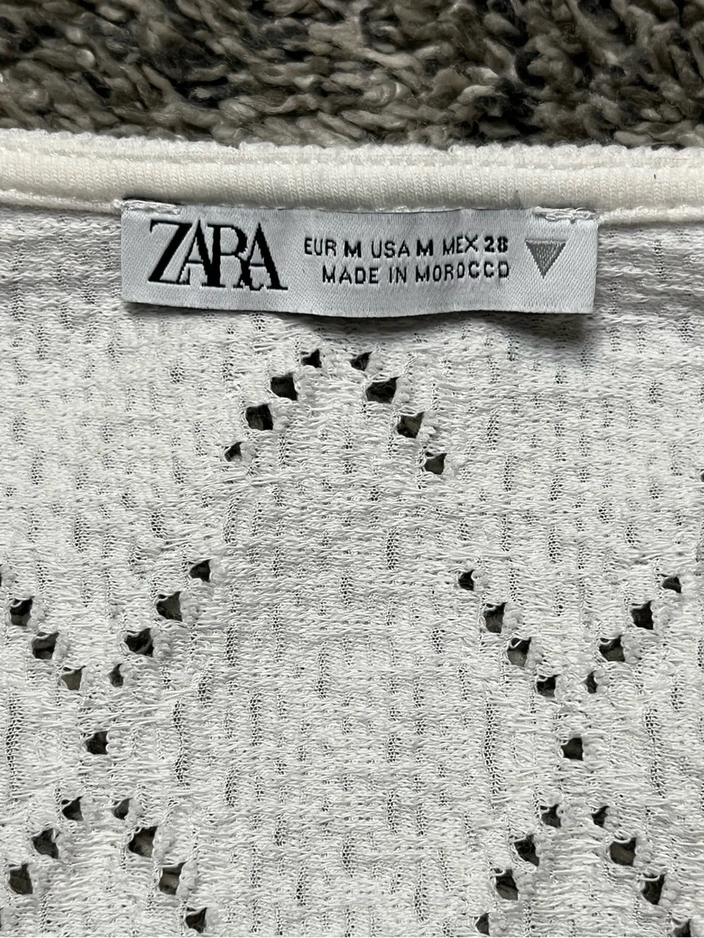 Zara Cotton Eyelet Puff-Sleeve Square-Neck Cropped Top